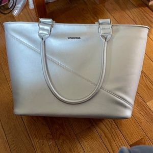 Corkcicle Silver tote bag